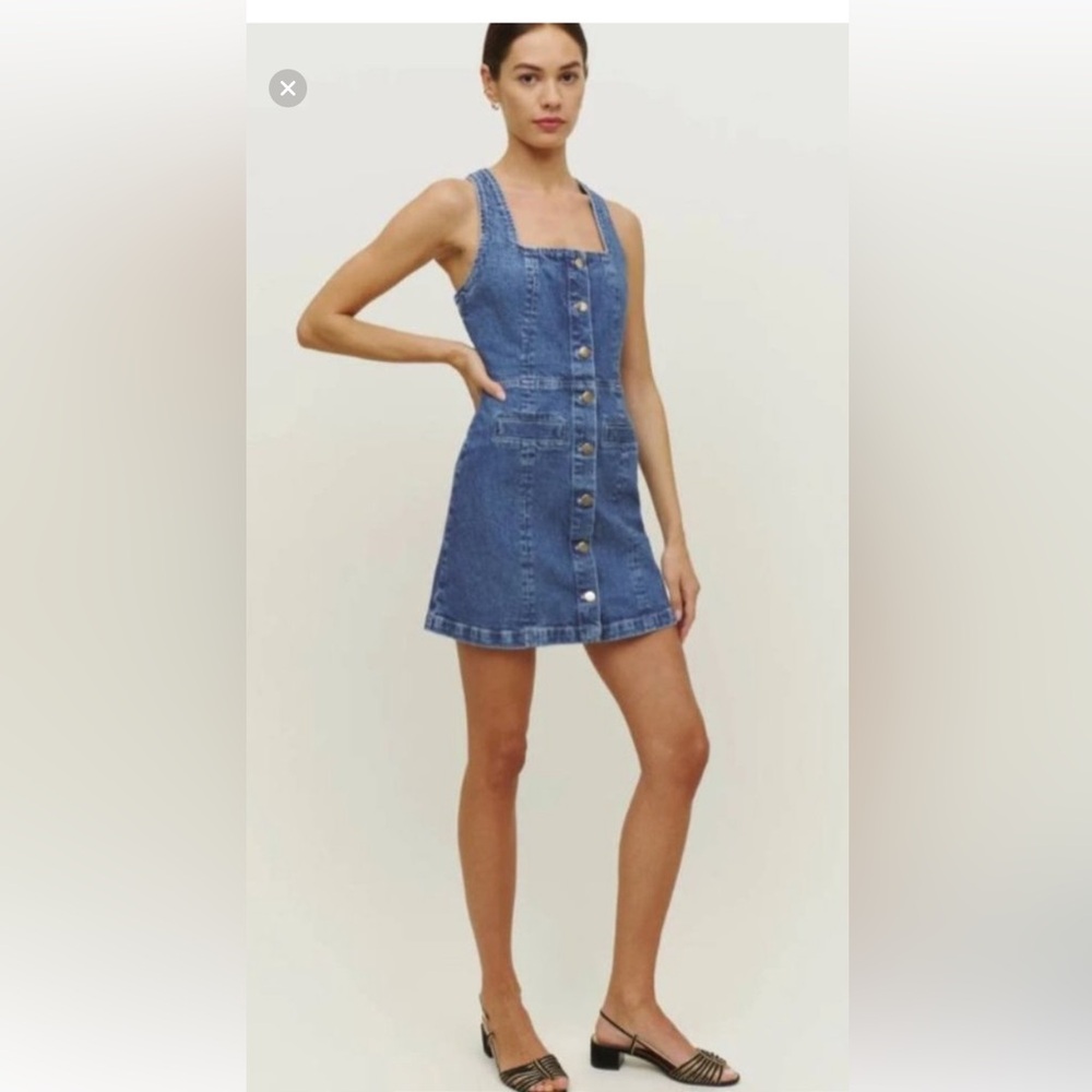 Denim Button-Down Dress